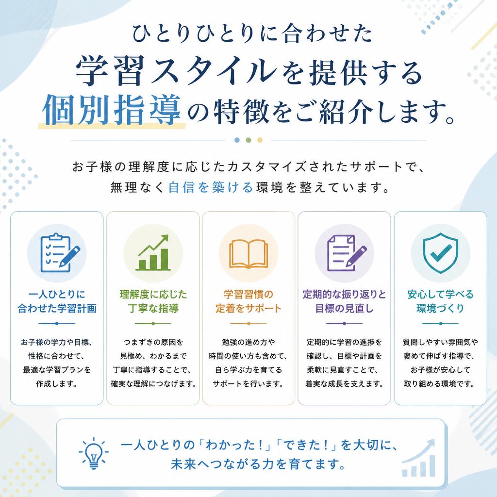 個別指導の魅力