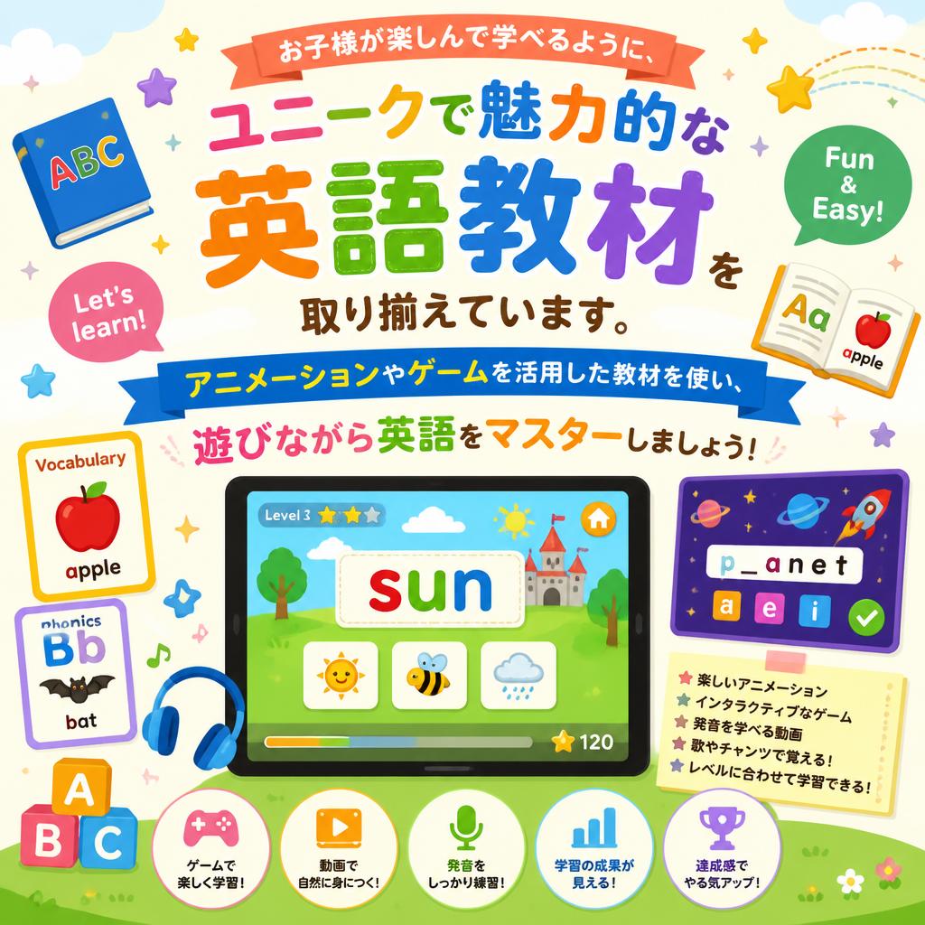 楽しい英語教材の紹介
