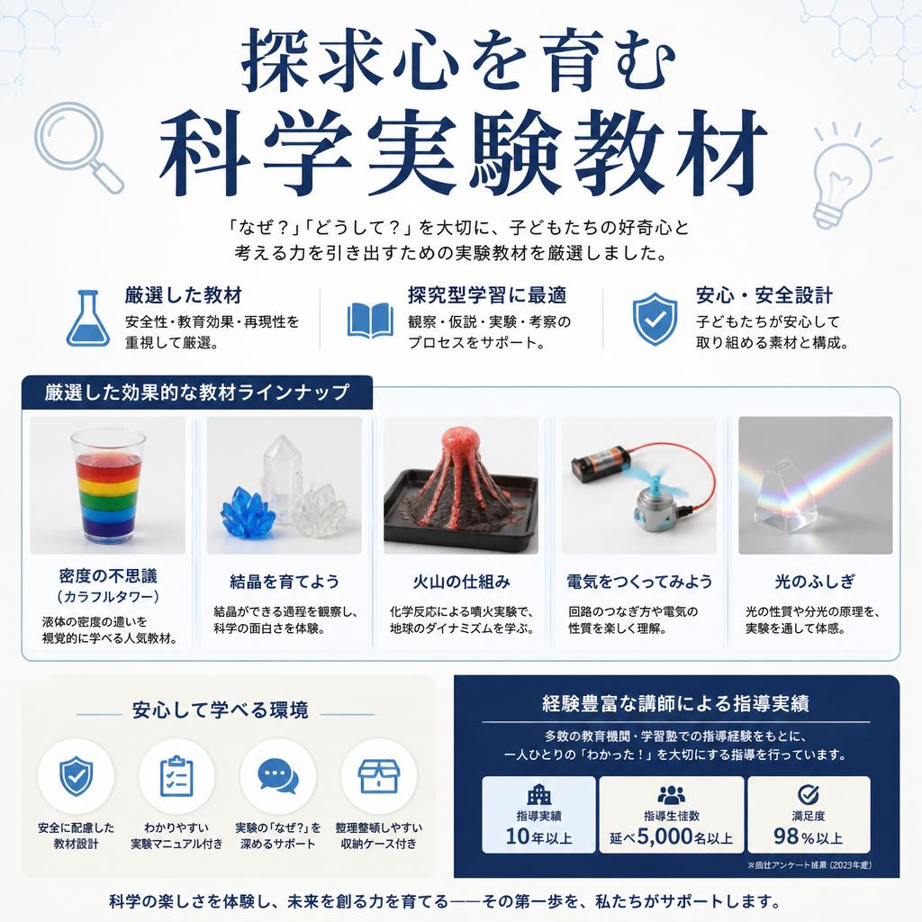 おすすめの教材と実績